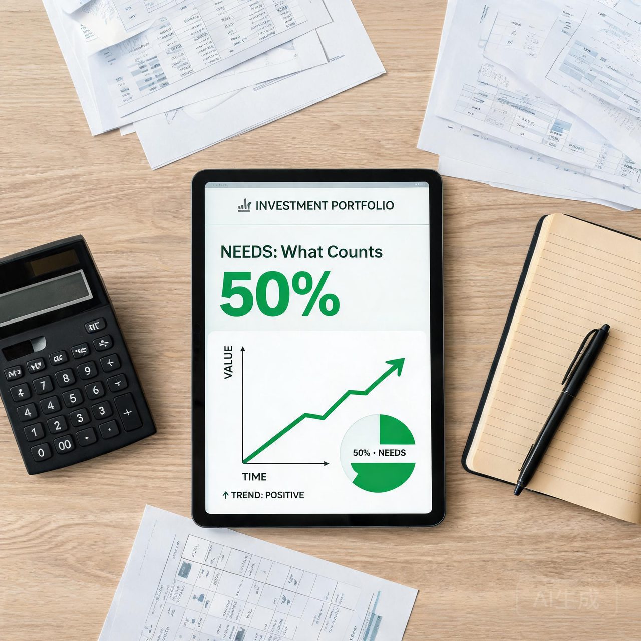 50% for Needs: What Counts