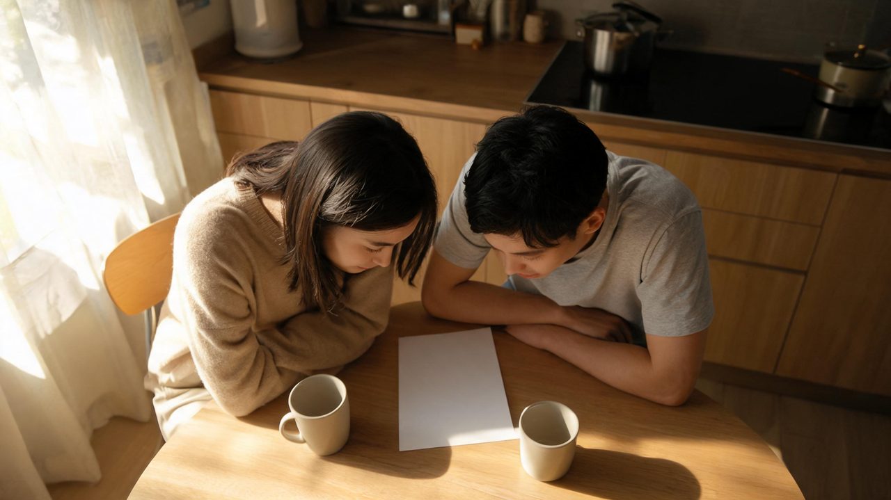 Financial health checklist with credit score focus