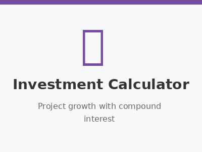 Investment Calculator