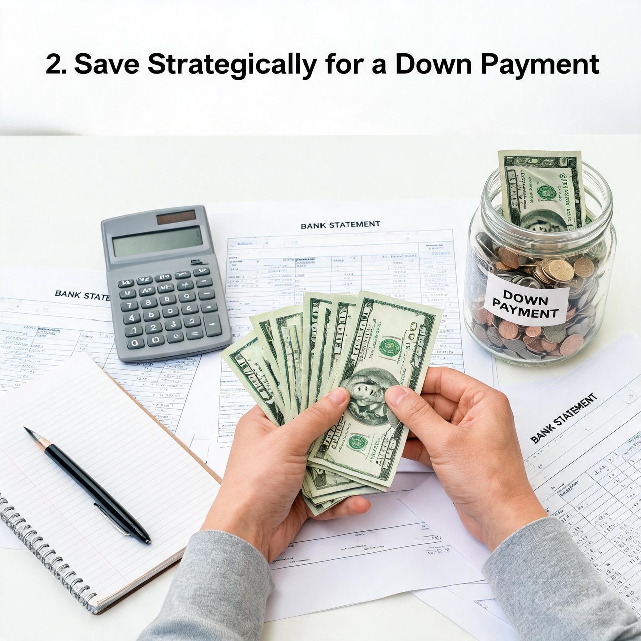 2. Save Strategically for a Down Payment and Closi