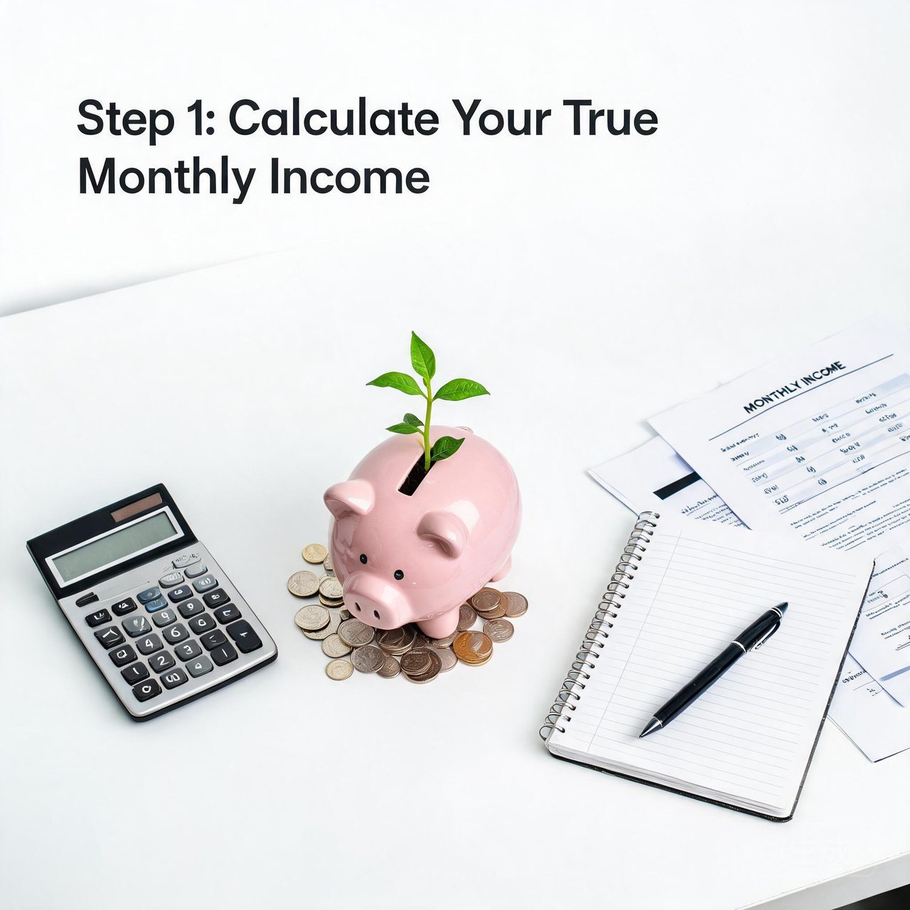 Step 1: Calculate Your True Monthly Income