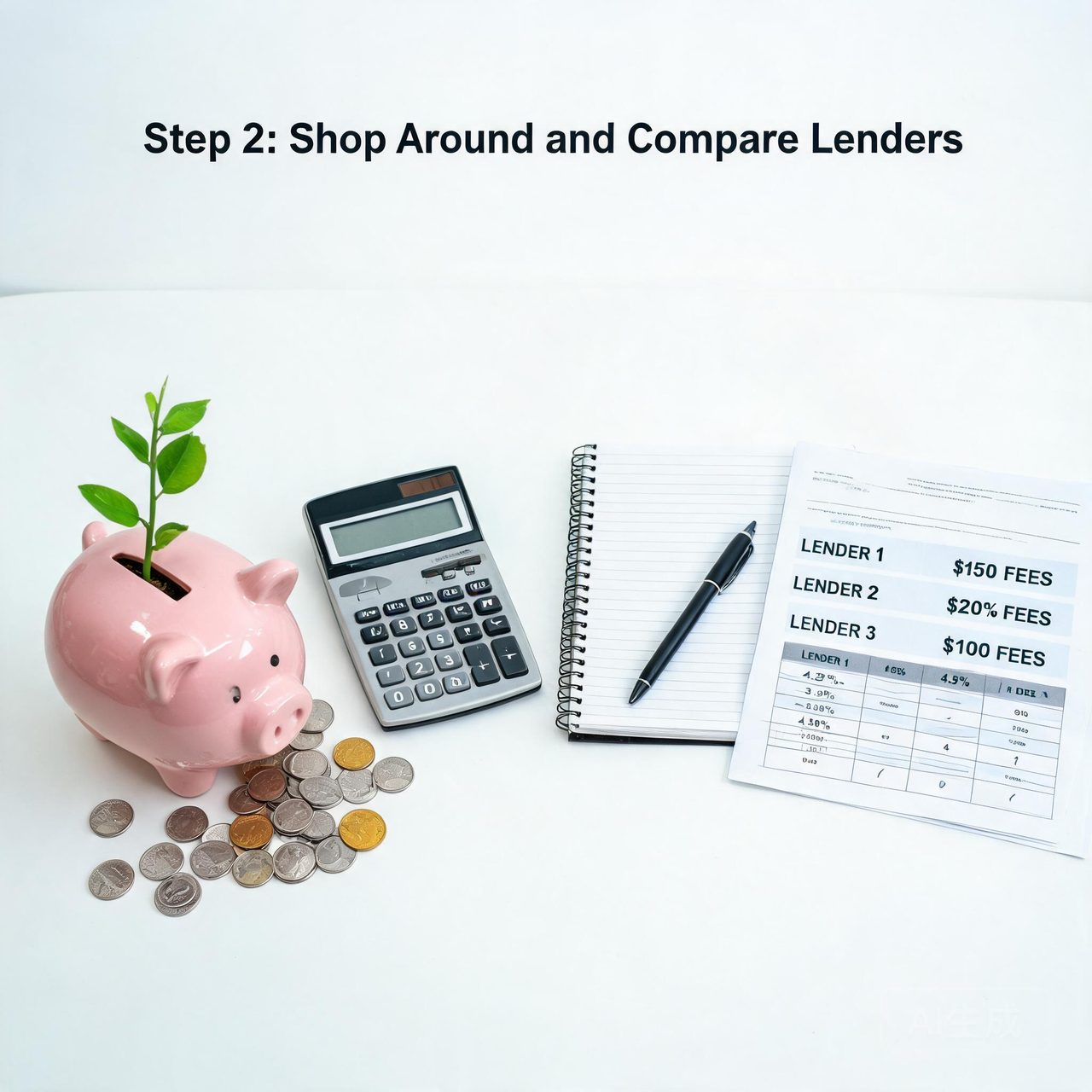 Step 2: Shop Around and Compare Lenders