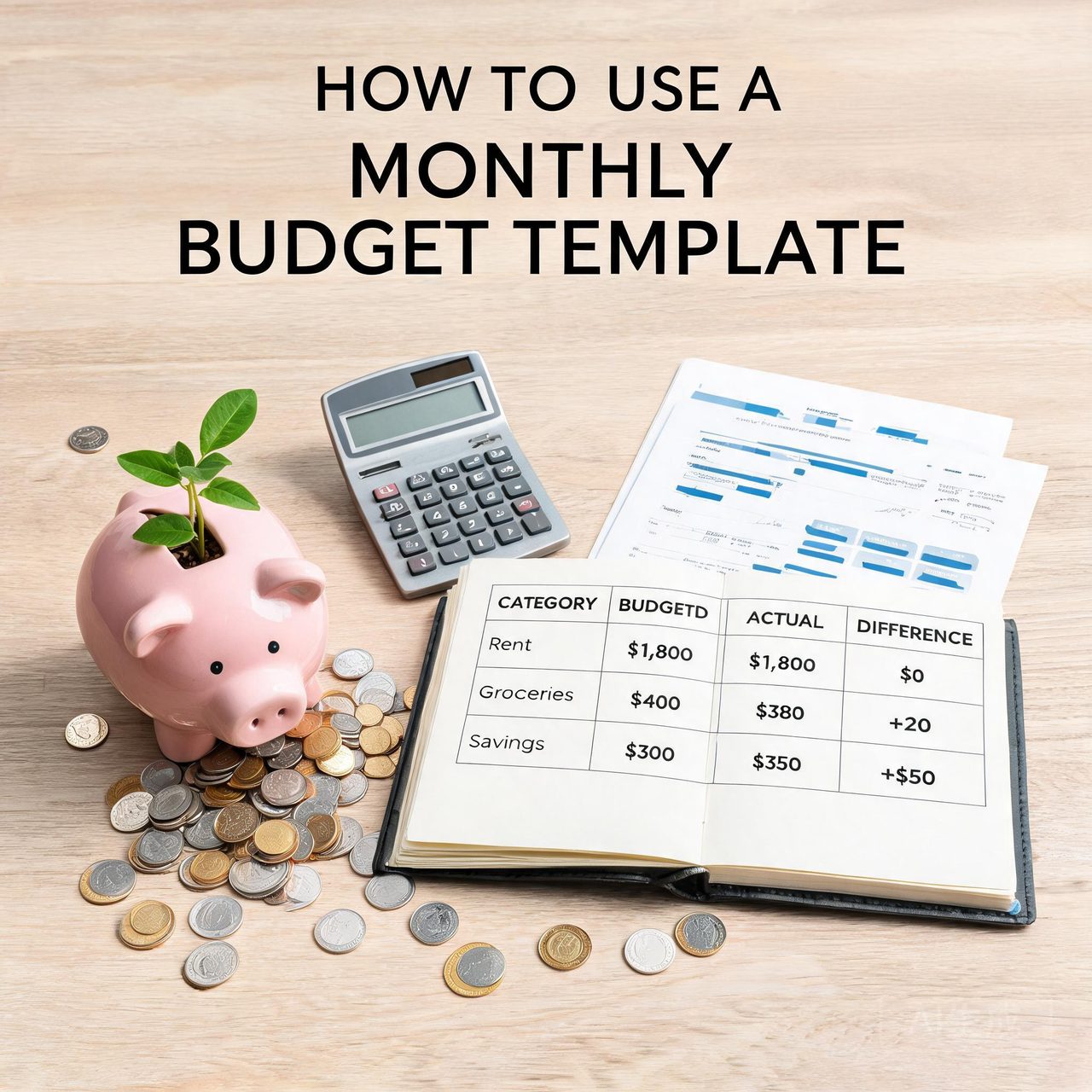 How to Use a Monthly Budget Template