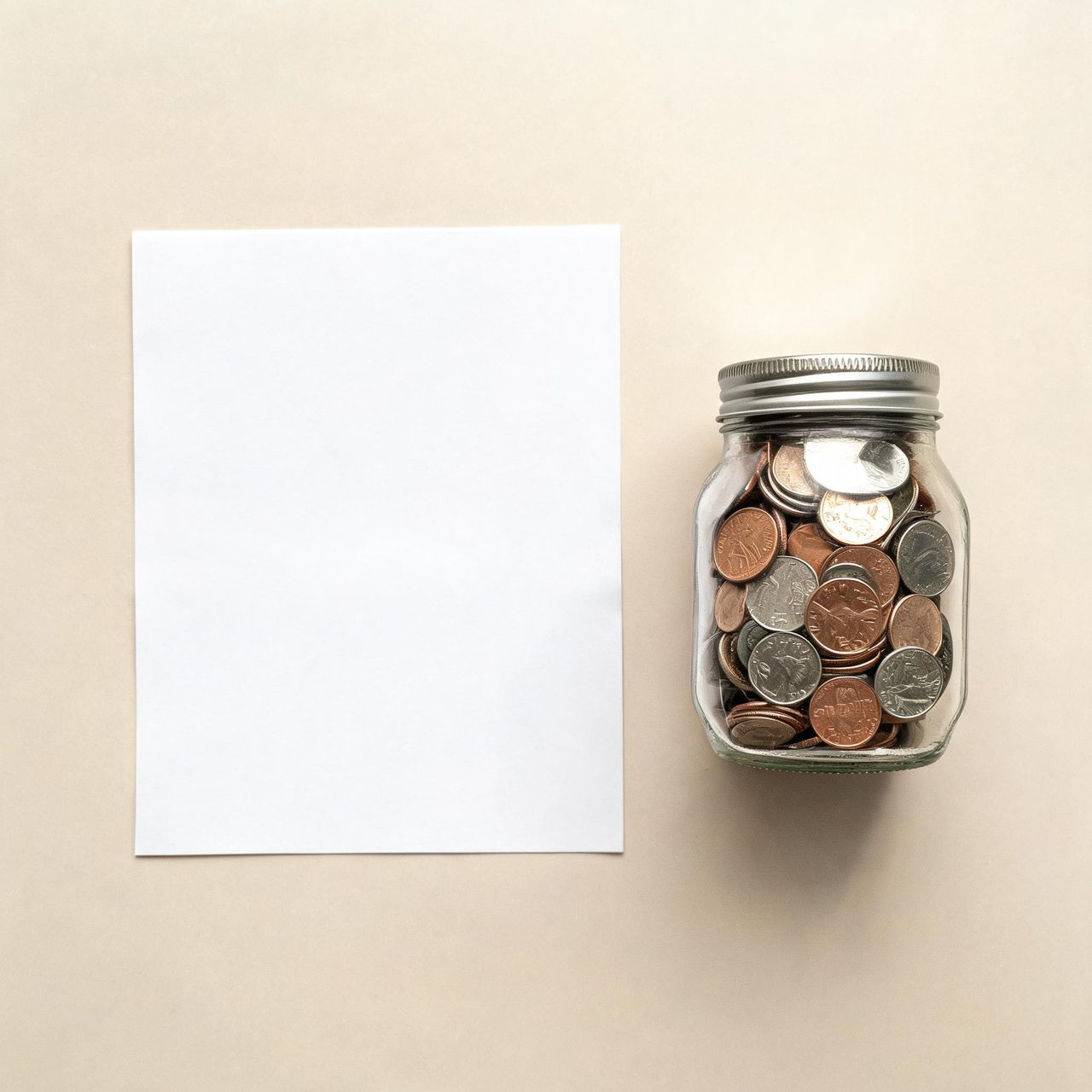 Financial planning with budget template and calculator